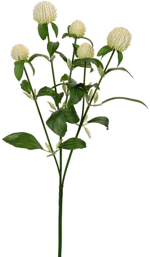 Louis Maes Distel kunstbloem wit 65cm