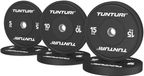 Tunturi Platinum bumperplates - Halter gewichten - Halterschijven - Set 60kg - Zwart