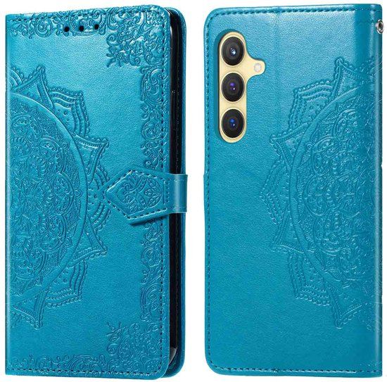 imoshion Mandala Bookcase - Geschikt voor Samsung Galaxy S25 Plus - Turquoise