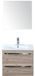 BES LED Seville Badmeubelset 60 cm - Craft Oak - Keramische Wastafel Wit Enjoy met Spiegel