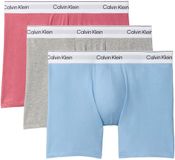 Calvin Klein Boxer Briefs 3Pk Roze Effen Coton/Élasthanne Homme S