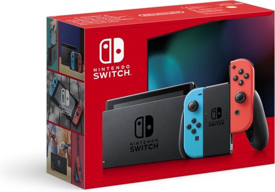 Nintendo switch (2019 upgrade) - red/blue