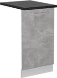 Vicco R-Line Vaatwasser deksel – 45 cm, WB Antraciet Beton