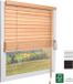 Sol Royal FSC gecertificeerd houten jaloezieën SolDecor JH3 rolgordijnen in eikenhout 40x130 cm