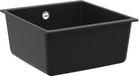 vidaXL Wasbak 80% kwarts en 20% hars 430 x 460 mm zwart