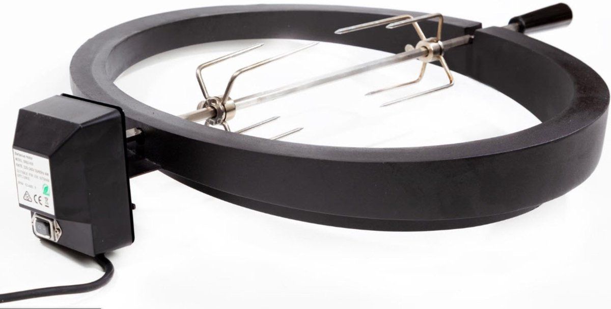 Patton Kamado Draaispit Rotisserie Elektrisch X-Large (23,5 inch) - Zwart/RVS