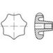 TOOLCRAFT Stergreep Messing, Kunststof TO-5453889 10 stuk(s)
