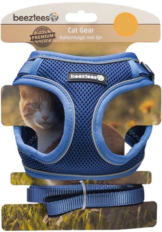 Beeztees Parinca Kattentuig - Blauw - M/L