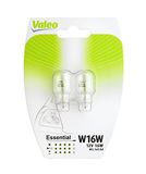 VALEO 32122 halogeenlampen, W16W-Essential-Blister x2, 32122, 2 stuks