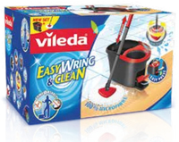 Vileda Easy Wring & Clean Mop - Grijs/Rood