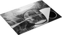 Chefcare Inductie Beschermer Rakotz Brug Zwart Wit 75x50 cm