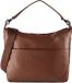 Mandarina Duck Sac bandoulière en cuir Mellow Leather Hobo Milk Chocolate marron