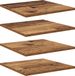 vidaXL Boekenplank - Bord - 3-laags - 4 stuks - 40 x 40 x 1,5 cm - Bewerkt hout - Oud hout
