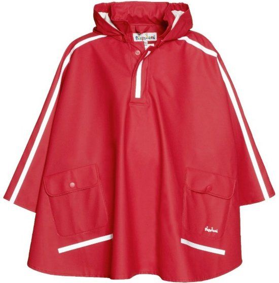 Playshoes Regenponcho Kinderen - Rood - Maat 128