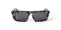 Off-white Oeri13k Hartford Lunettes de soleil unisexe noir carrées gris