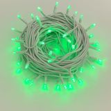 Elektronova Lichtketting met 300 leds, 30 m, groen licht, witte kabel, IP65, verlengbaar, flitseffect, kerstslinger, winkels, balkon, Kerstmis