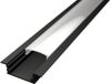 Velvalux LED Strip Profiel - Profi - Zwart Aluminium - 1 Meter - 24.7x7mm - Inbouw