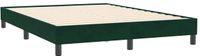 vidaXL Bedframe zonder matras, donkergroen, 160 x 210 cm, fluweel