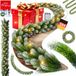 KESSER® Girlande mit Beleuchtung - Weihnachtsgirlande LED Weihnachtsgirlande Weihnachtsschmuck Weihnachtsdekoration