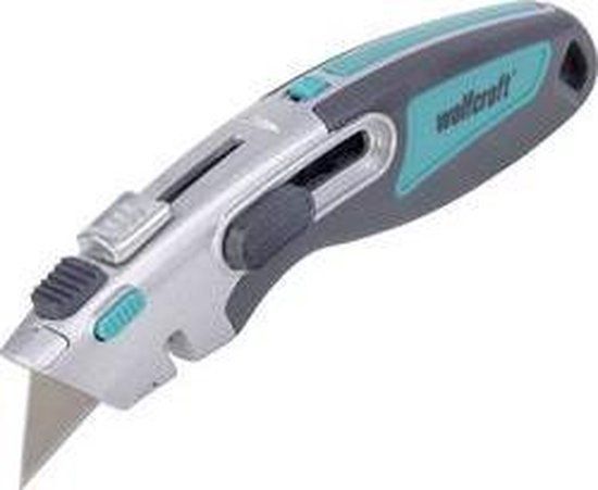 wolfcraft - 2 in 1 Veiligheidsmes met trapeziummes / Koordmes - 4106000