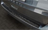 Zwart Avisa Zwart RVS Achterbumperprotector passend voor Volkswagen Caddy V 2020- 'Ribs'