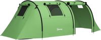 Outsunny Tunneltent Polyester Glasvezel Donkergroen
