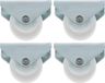 AMIG Bokwiel/Transportwiel - 10x - D30mm - Nylon - 45kg Draagvermogen - Wit