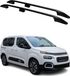 Omtec Omac Dachgepäckträger, Querstange, für Citroen Berlingo 2018-2024, L1, Aluminium, Schwarz
