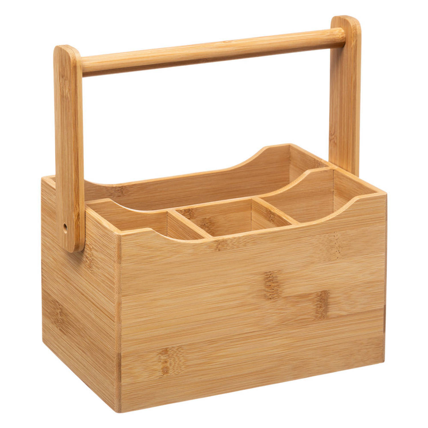 Decopatent decopatent® bestek organizer - bamboe hout - 4 vakken - keuken