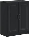 vidaXL Badkamer Opbergkast UTRECHT Zwart 59,5 x 31 x 77 cm