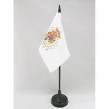 AZ FLAG Tafelvlag Koninkrijk der Beide Siciliën 15x10 cm