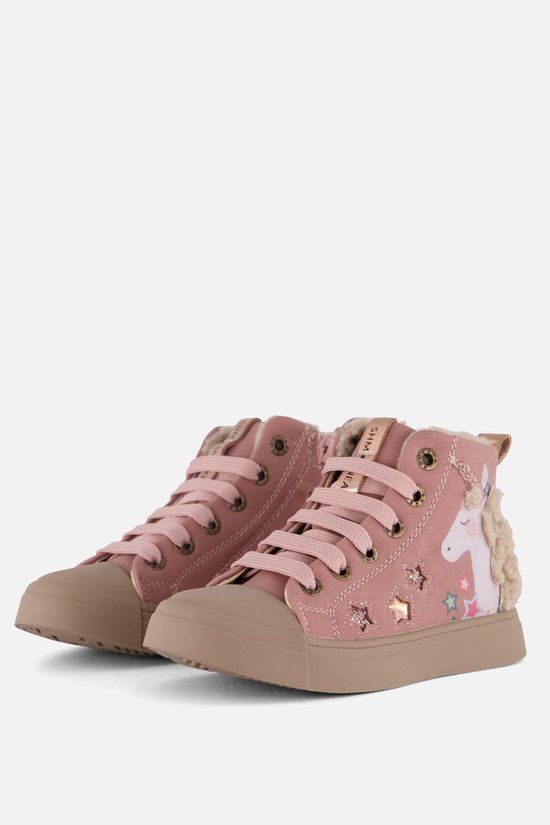 Shoesme Sh25w035 Sneakers Meisjes - Leren Sneaker - Roze - Maat 25