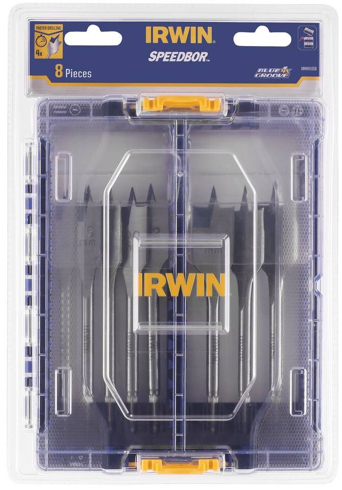 IRWIN speedborenset Blue Groove 4x 8-delig