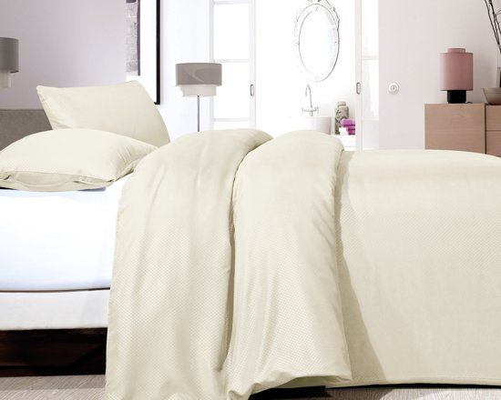 ZENsation Satin Point Dekbedovertrekset Lits-Jumeaux 240x220cm Crème