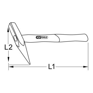 KS Tools KS Tools BRONZEplus perforator 2000 g, met hickory handvat Aantal:1