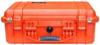 Peli 1520 Waterdichte Camerakoffer Oranje zonder Foam Interieur
