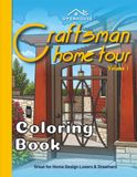 Craftsman Home Tour Coloring Book Volume 1: Architectural Floor Plans with Exterior and Interior Drawings of a Single House