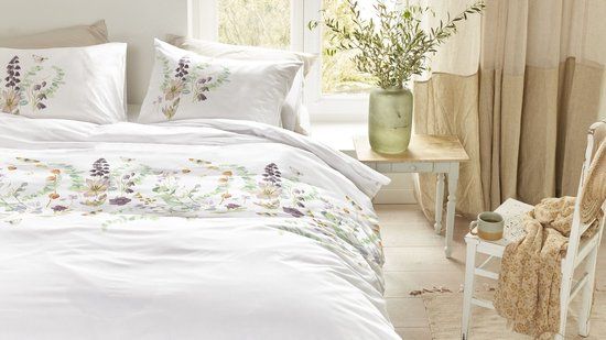 Marjolein Bastin Fritillaria Dekbedovertrek Eenpersoons Katoen Multi 140 x 200/220 cm
