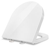Merkloos Duroplast Toiletbril D-vorm Wit