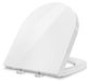 Merkloos Duroplast Toiletbril D-vorm Wit