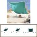 vidaXL Strandluifel met zandankers 214x236 cm groen