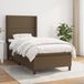 Maison Exclusive - Sommier à lattes de lit avec matelas Marron foncé 90x200 cm