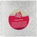 FunCakes Cake Drum Vierkant - Zilver - 17,5 cm
