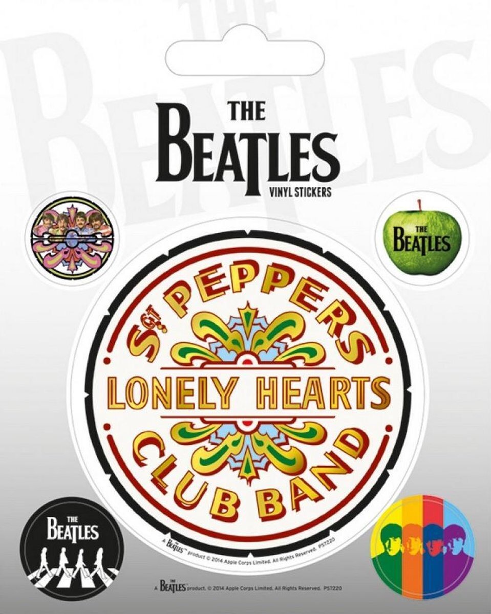 Beatles The - Sgt. Pepper, vinylstickers, 10 x 12,5 cm