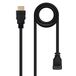 Monkey Ladder HDMI-kabel V1.4 High Speed/HEC gehoekt, A/M-A/M, mannelijk naar stekker, zwart, 1,8 m