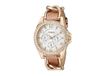 Fossil Riley dameshorloge, 38 mm, multifunctioneel kwartsuurwerk, roestvrijstalen armband, Beige, 38 mm