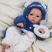 Reborn Reborn baby pop, 17 inch, poupée endormie avec corps souple