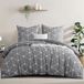 TRANKIELO® - Ensemble de literie 200 x 220 cm - 3 pièces microfibre avec motif géométrique, souple et sans repassage