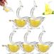 Merkloos Presse-citron manuel Presse-citron manuel Tranche de citron en forme de poisson et d'oiseau pour la cuisine maison - Paquet de 10