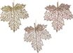Decoris Blad plastic l0.2b13h14 cm a3 I kerst